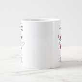 プラスチックにノーと言う ジャンボコーヒーマグカップ (正面)