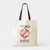 プラスチックにノーと言う トートバッグ (裏面)