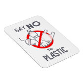 プラスチックにノーと言う マグネット (右側)