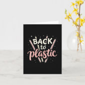 プラスチックに戻る カード (黄色い花)