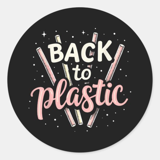 プラスチックに戻る ラウンドシール (正面)