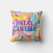 プラスチックの形状に文字を残す クッション (正面)