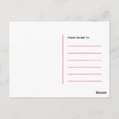 プラスチックの魚、気候変動の会合 ご招待 ポストカード (裏面)