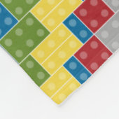 プラスチックはパターンイラストレーションの名前をカスタムするを妨げます フリースブランケット (角)