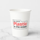 プラスチックは海に入らない |海汚染 紙コップ (裏面)