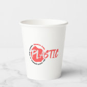 プラスチックは海に入らない |海汚染 紙コップ (裏面)