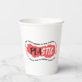 プラスチックは海に入らない |海汚染 紙コップ (裏面)