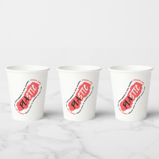 プラスチックは海に入らない |海汚染 紙コップ (複数)