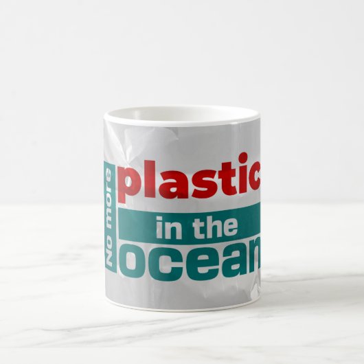 プラスチックは海に入らない |海汚染Cof コーヒーマグカップ (中央)