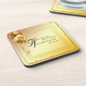 プラスチックもしコースター/コルクバック – 6セット コースター (左側)