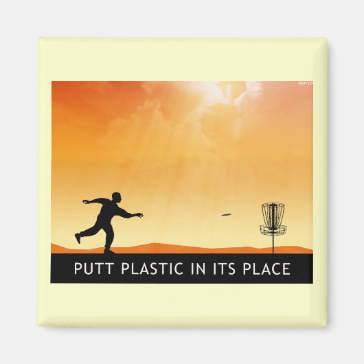 プラスチックを入れ替える マグネット (正面)