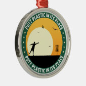 プラスチックを入れ替える メタルオーナメント (右)