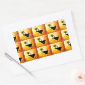 プラスチックを入れ替える 長方形シール (封筒)