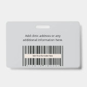 プラスチックイベントパス – Horizontal.ID.OfFips.Badge バッジ (裏面)