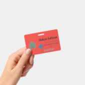 プラスチックイベントパス – Horizontal.ID.OfFips.Badge バッジ (手持ち)