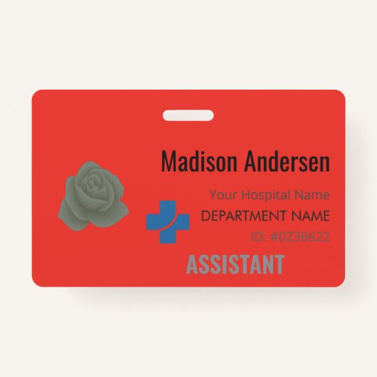 プラスチックイベントパス – Horizontal.ID.OfFips.Badge バッジ (正面)