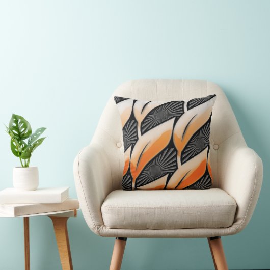 プラスチックオレンジの葉 クッション (椅子)