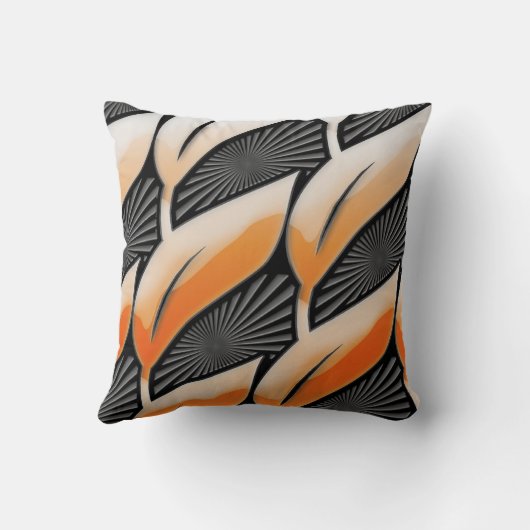 プラスチックオレンジの葉 クッション (裏面)