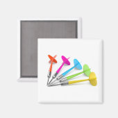 プラスチックカラフルダーツ マグネット (正面/裏面)