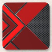 プラスチックコースターセット抽象芸術プリント コースター (正面)