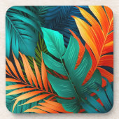 プラスチックコースタートロピカルパームプリント コースター (正面)