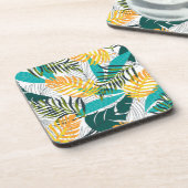 プラスチックコースタートロピカルパームプリント コースター (左側)