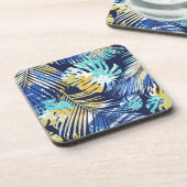 プラスチックコースタートロピカルパームプリント コースター (左側)