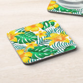 プラスチックコースタートロピカルパームプリント コースター (左側)