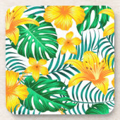 プラスチックコースタートロピカルパームプリント コースター (正面)