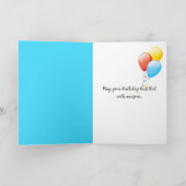 プラスチックサイケデリック抽象芸術誕生日 カード (内部)