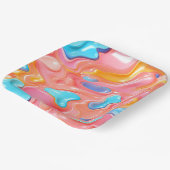 プラスチックサイケデリック流体シェイプ ペーパープレート (傾斜あり)