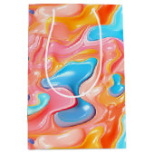 プラスチックサイケデリック流体シェイプ ミディアムペーパーバッグ (正面)