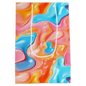 プラスチックサイケデリック流体シェイプ ミディアムペーパーバッグ (裏面)