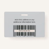 プラスチックスタッフバッジ – Security.Show.Work.ID バッジ (裏面)