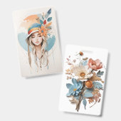 プラスチックバッジ - 縦 (正面＆裏面)