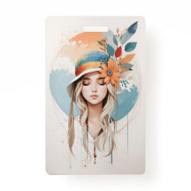 プラスチックバッジ - 縦