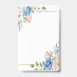 プラスチックバッジ - 縦