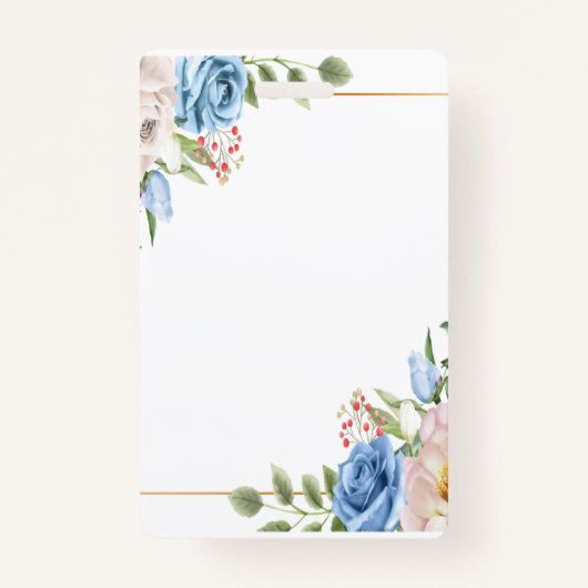 プラスチックバッジ - 縦 (正面)