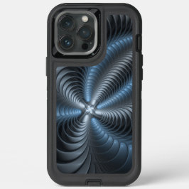 プラスチックブルーグレー3Dフラクタルアートモダン抽象芸術