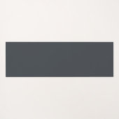 プラスチックブルーグレー3Dフラクタルアートモダン抽象芸術 ヨガマット (裏面(横))