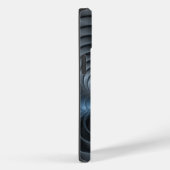 プラスチックブルーグレー3Dフラクタルアートモダン抽象芸術 Case-Mate iPhoneケース (裏面 / 右)