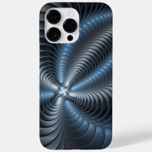 プラスチックブルーグレー3Dフラクタルアートモダン抽象芸術 Case-Mate iPhone 14 PRO MAXケース