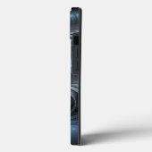 プラスチックブルーグレー3Dフラクタルアートモダン抽象芸術 Case-Mate iPhoneケース (裏面 / 左)