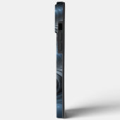 プラスチックブルーグレー3Dフラクタルアートモダン抽象芸術 Case-Mate iPhoneケース (裏面 / 左)