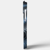 プラスチックブルーグレー3Dフラクタルアートモダン抽象芸術 Case-Mate iPhoneケース (裏面 / 左)