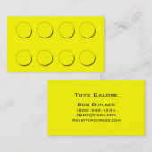 プラスチックブロック(黄色) 名刺 (正面/裏面)