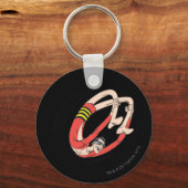 プラスチックマンバックベンドホイール キーホルダー (正面)