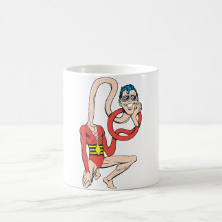 プラスチックマンラバーネックポーズ コーヒーマグカップ