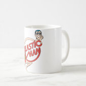 プラスチックマンラバーネック記号 コーヒーマグカップ (正面右)