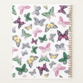 プラスチックラミネートバタフライプリント パーソナライズされた プランナー手帳 (裏面)